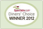 Diners Choice Winner 2012