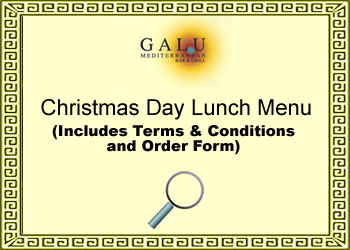 Christmas Party Menu